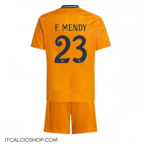 Real Madrid Ferland Mendy #23 Seconda Maglia Bambino 2024-25 Manica Corta (+ Pantaloni corti)